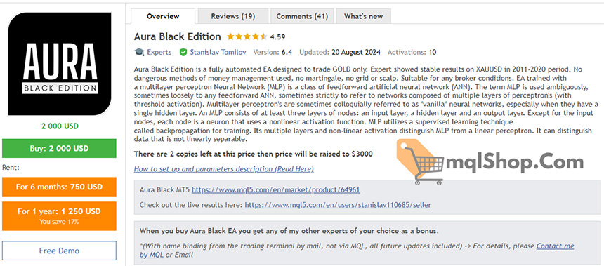 Aura Black Edition EA MT4 V6.1 (working version) - Image 5