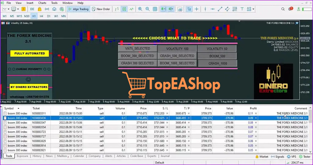 FOREX MEDICINE EA MT5 live trading 2