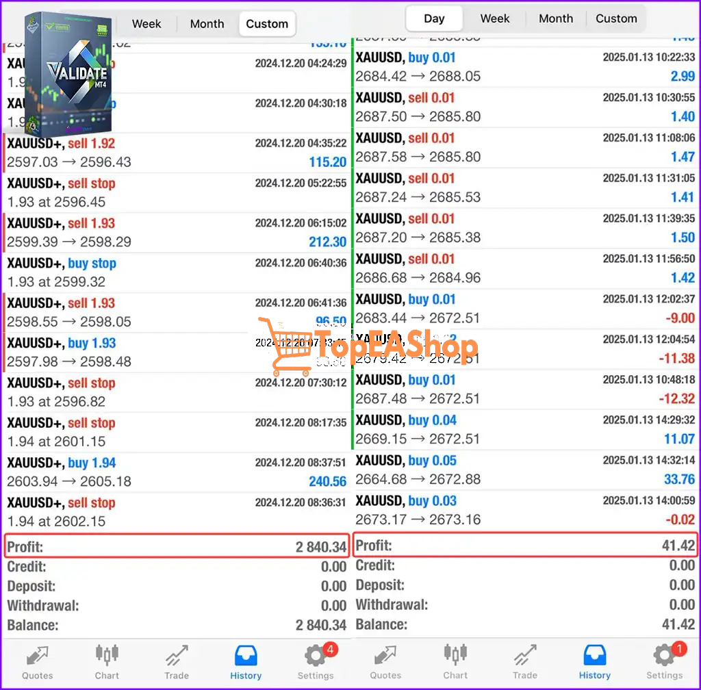 ValiDate-EA-MT4-live-results