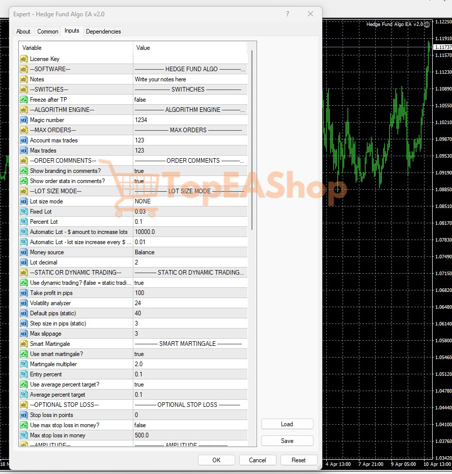 Hedge-Fund-Algo-EA-MT4-settings