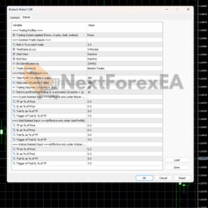 Biotech Robot MT5 Inputs