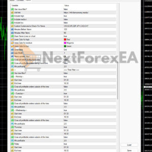 Catarina Devon EA MT4 Inputs 2