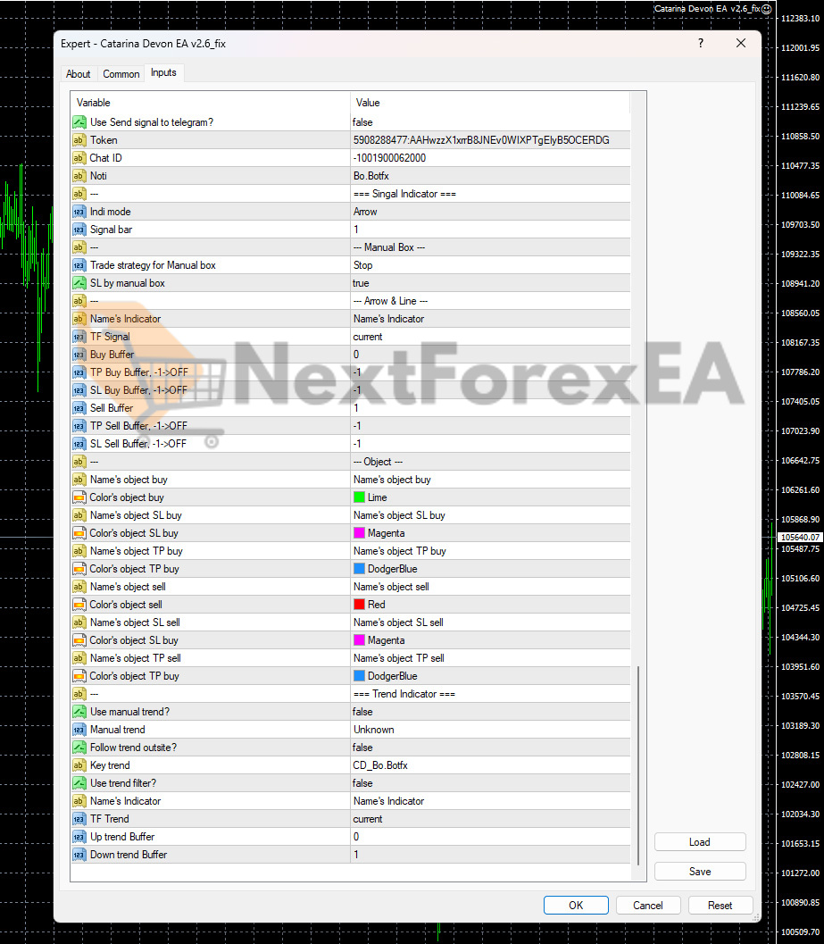 Catarina Devon EA MT4 Inputs 3