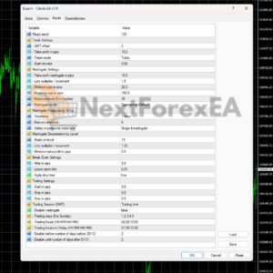 Cibola EA MT4 Inputs