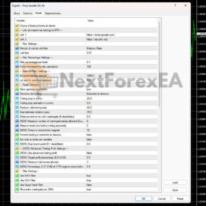 Prop Leader EA MT4 Inputs 1
