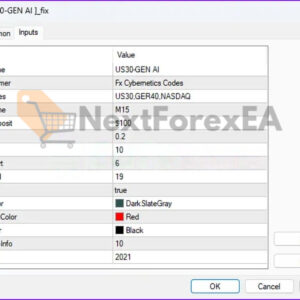 US30-GEN AI EA MT4 Settings