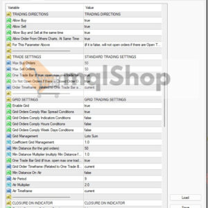 TrippaTrading AI EA MT4 Inputs 2