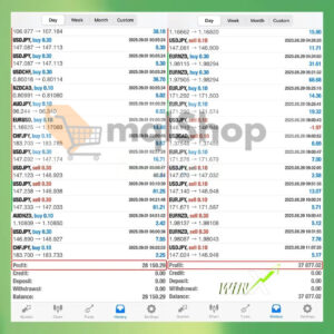 WinX EA MT4 live results 3