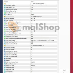 Shauns-CoPilot-EA-MT4-Settings-Panel